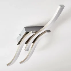 hofstein Plafonnier Letala LED Chrome, Nickel mat, 3 lumières* Éclairage Led