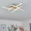 hofstein Plafonnier Letala LED Nickel mat, 4 lumières