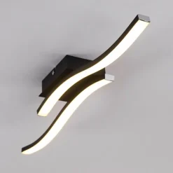 hofstein Plafonnier Letala LED Noir, 2 lumières