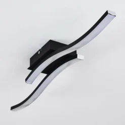 hofstein Plafonnier Letala LED Noir, 2 lumières