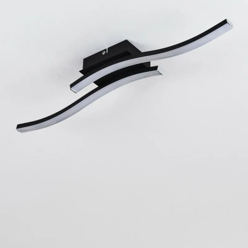 hofstein Plafonnier Letala LED Noir, 2 lumières