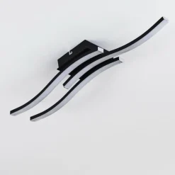 hofstein Plafonnier Letala LED Noir, 3 lumières