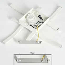 hofstein Plafonnier Letala LED Noir, 4 lumières