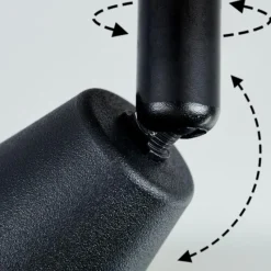 hofstein Plafonnier Leteque Écru, Noir, 2 lumières