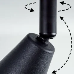 hofstein Plafonnier Leteque Écru, Noir, 3 lumières