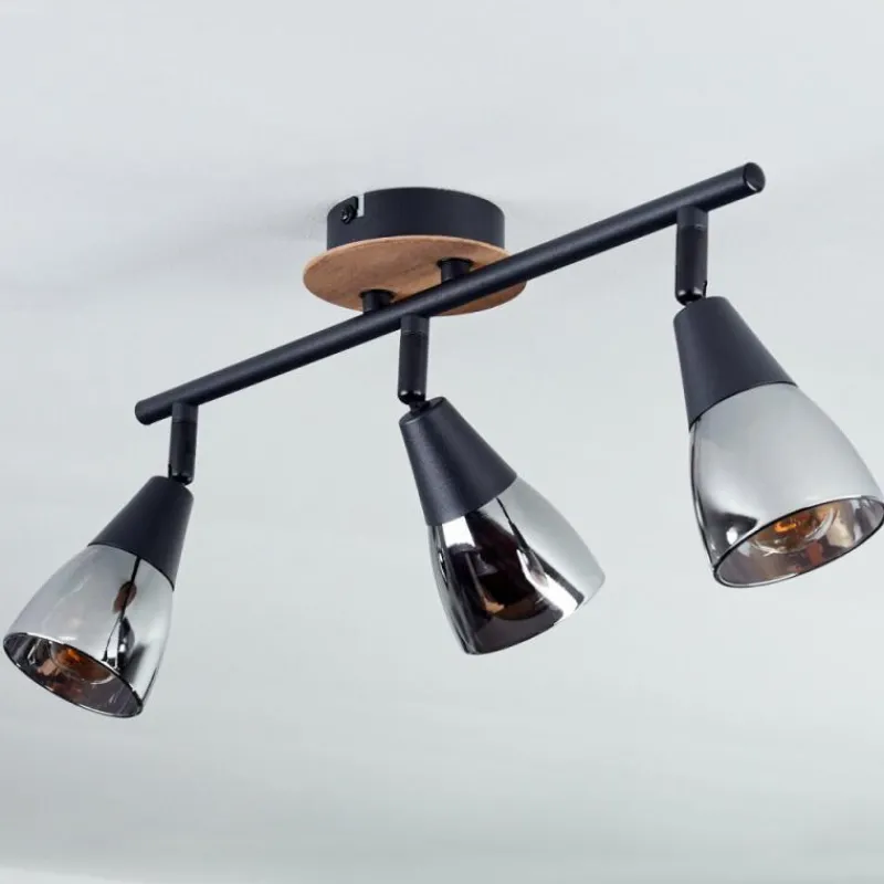 hofstein Plafonnier Leteque Écru, Noir, 3 lumières