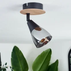 hofstein Plafonnier Leteque Écru, Noir, 1 lumière