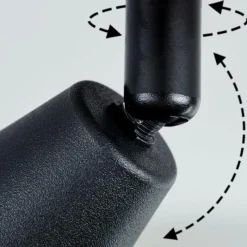 hofstein Plafonnier Leteque Écru, Noir, 1 lumière