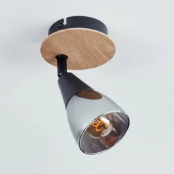 hofstein Plafonnier Leteque Écru, Noir, 1 lumière