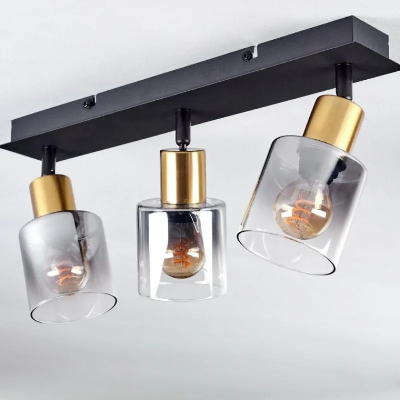 hofstein Plafonnier Leteque Noir, 3 lumières