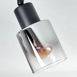 hofstein Plafonnier Leteque Noir, 2 lumières