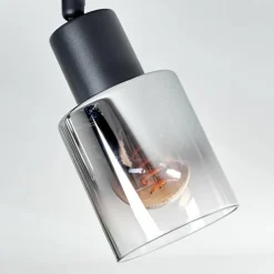 hofstein Plafonnier Leteque Noir, 4 lumières