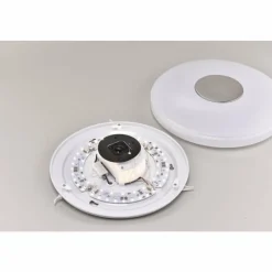 Luminaires Leuchten Direkt Plafonnier Leuchten Direkt PELVO LED Blanc, 1 lumière, Télécommandes, Changeur de couleurs* Éclairage Led