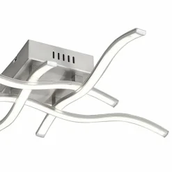 Luminaires Leuchten Direkt Plafonnier Leuchten Direkt WAVE LED Acier inoxydable, 4 lumières* Éclairage Led