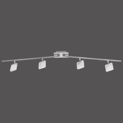 Luminaires Leuchten Direkt Plafonnier Leuchten Direkt Tony LED Chrome, Nickel mat, 4 lumières* Spots Et Projecteurs