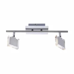 Luminaires Leuchten Direkt Plafonnier Leuchten Direkt Tony LED Chrome, Nickel mat, 2 lumières* Spots Et Projecteurs