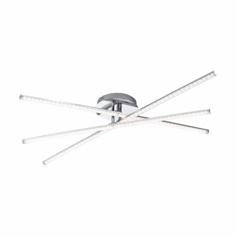 Luminaires Leuchten Direkt Plafonnier Leuchten Direkt Simon LED Chrome, 3 lumières* Éclairage Led