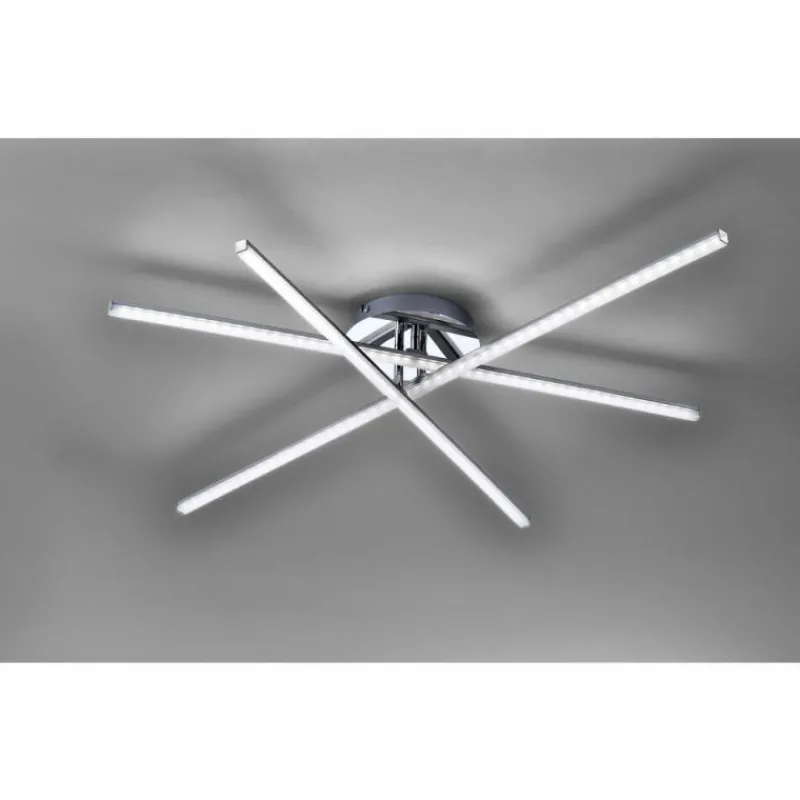 Luminaires Leuchten Direkt Plafonnier Leuchten Direkt Simon LED Chrome, 3 lumières* Éclairage Led