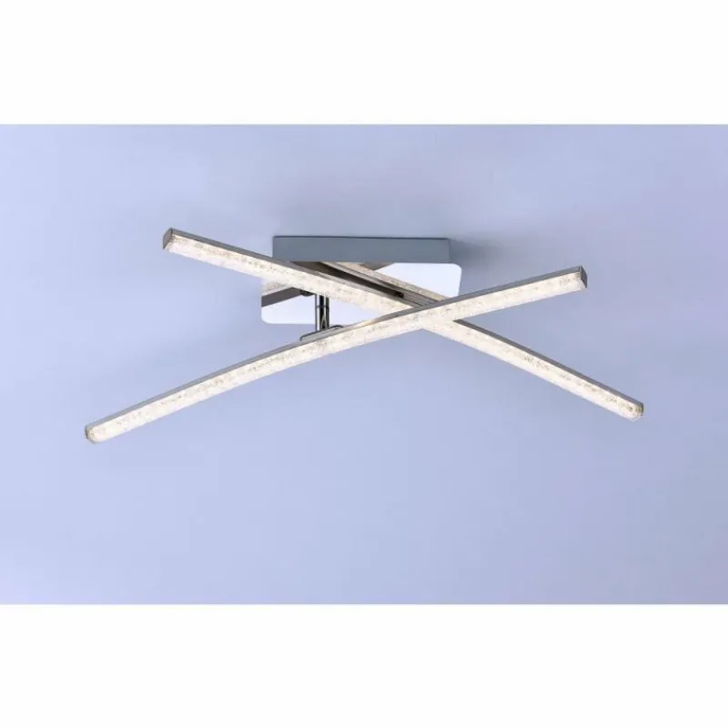 Luminaires Leuchten Direkt Plafonnier Leuchten Direkt Simon LED Chrome, 2 lumières* Éclairage Led