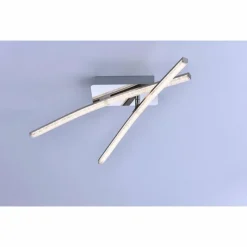 Luminaires Leuchten Direkt Plafonnier Leuchten Direkt Simon LED Chrome, 2 lumières* Éclairage Led