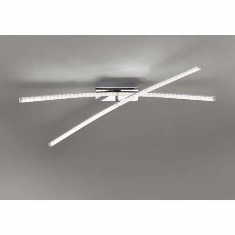 Luminaires Leuchten Direkt Plafonnier Leuchten Direkt Simon LED Chrome, 2 lumières* Éclairage Led