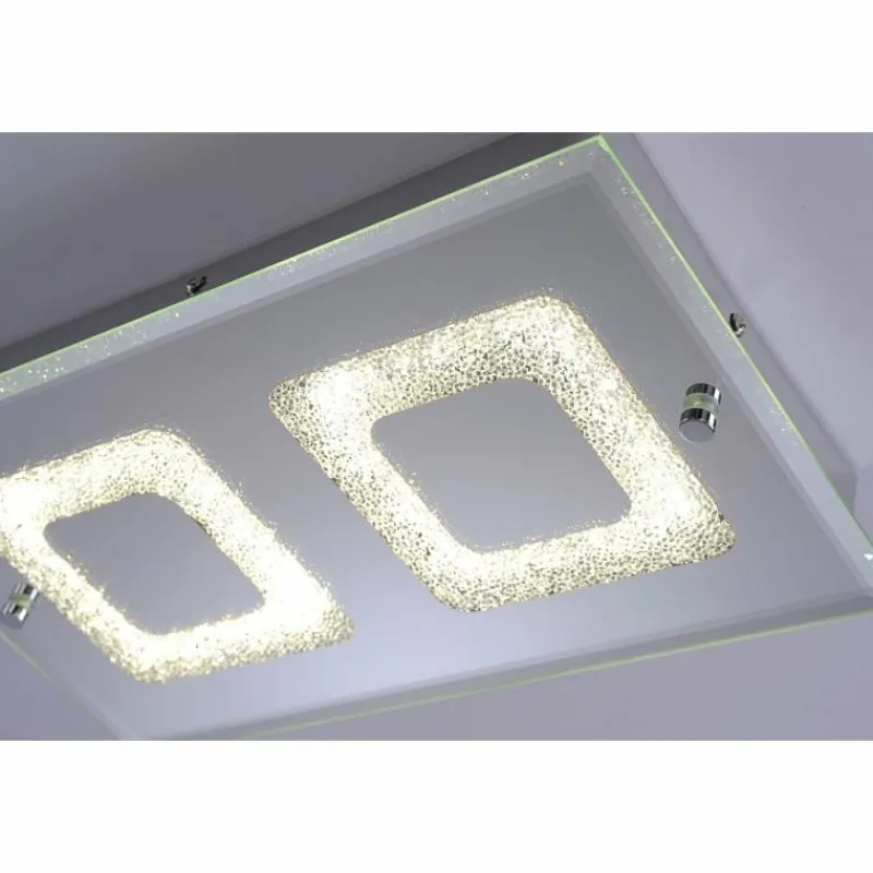 Luminaires Leuchten Direkt Plafonnier Leuchten Direkt LISA LED Chrome, 2 lumières