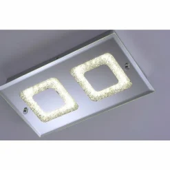 Luminaires Leuchten Direkt Plafonnier Leuchten Direkt LISA LED Chrome, 2 lumières