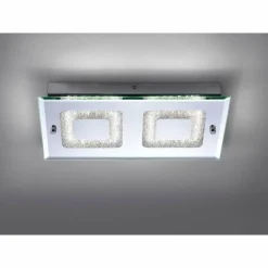 Luminaires Leuchten Direkt Plafonnier Leuchten Direkt LISA LED Chrome, 2 lumières