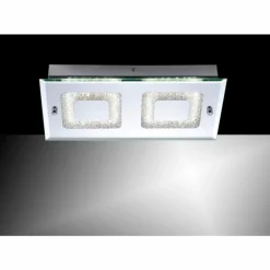 Luminaires Leuchten Direkt Plafonnier Leuchten Direkt LISA LED Chrome, 2 lumières