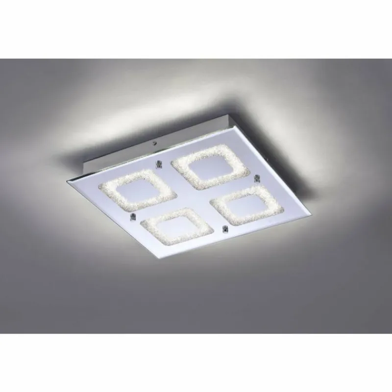 Luminaires Leuchten Direkt Plafonnier Leuchten Direkt LISA LED Chrome, 1 lumière