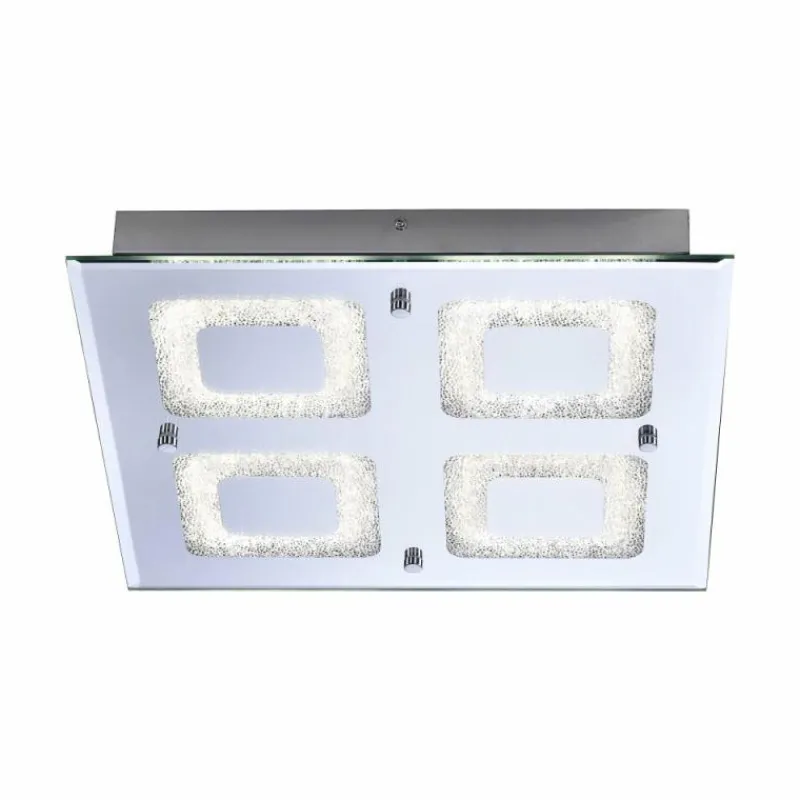 Luminaires Leuchten Direkt Plafonnier Leuchten Direkt LISA LED Chrome, 1 lumière