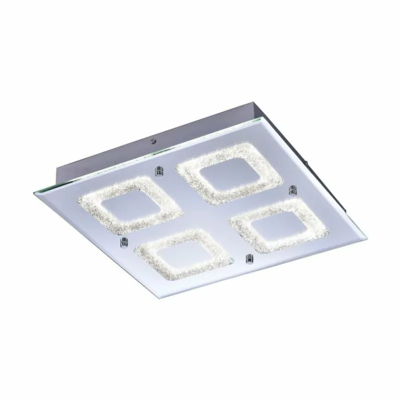 Luminaires Leuchten Direkt Plafonnier Leuchten Direkt LISA LED Chrome, 1 lumière