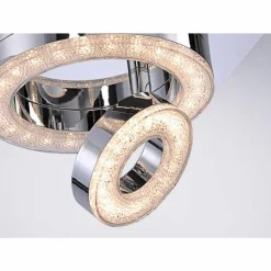 Luminaires Leuchten Direkt Plafonnier Leuchten Direkt TIM LED Chrome, 2 lumières