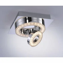 Luminaires Leuchten Direkt Plafonnier Leuchten Direkt TIM LED Chrome, 2 lumières
