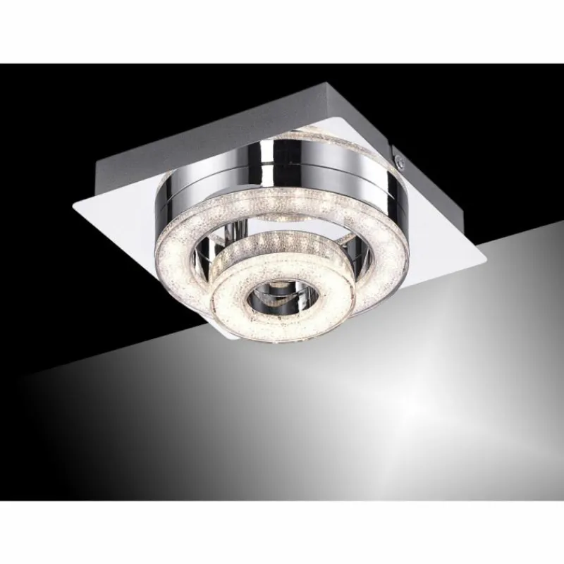 Luminaires Leuchten Direkt Plafonnier Leuchten Direkt TIM LED Chrome, 2 lumières