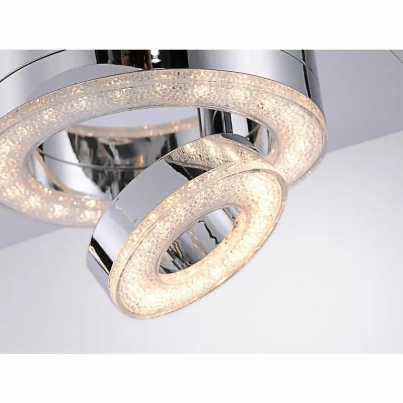 Luminaires Leuchten Direkt Plafonnier Leuchten Direkt TIM LED Chrome, 2 lumières
