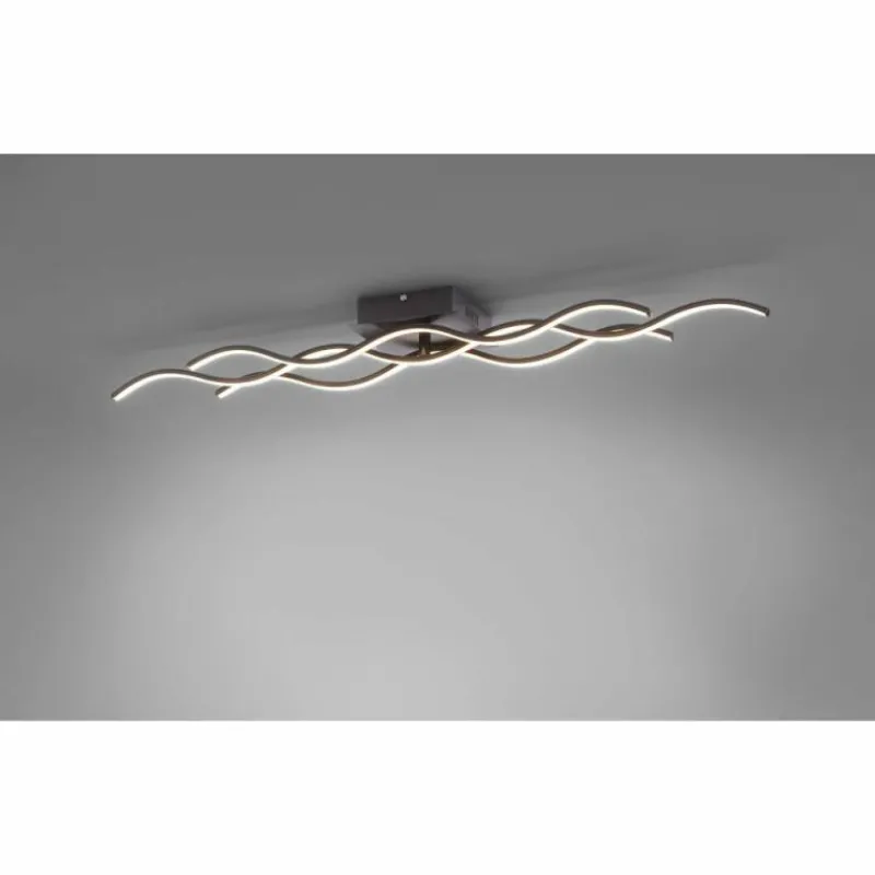 Luminaires Leuchten Direkt Plafonnier Leuchten Direkt Wave LED Noir, 3 lumières* Éclairage Led