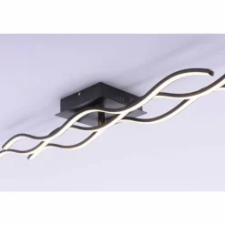 Luminaires Leuchten Direkt Plafonnier Leuchten Direkt Wave LED Noir, 3 lumières* Éclairage Led