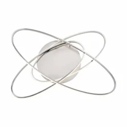 Luminaires Leuchten Direkt Plafonnier Leuchten Direkt MALIK LED Acier inoxydable, 1 lumière, Télécommandes* Éclairage Led