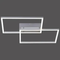 Luminaires Leuchten Direkt Plafonnier Leuchten Direkt IVEN LED Acier inoxydable, 2 lumières, Télécommandes* Éclairage Led