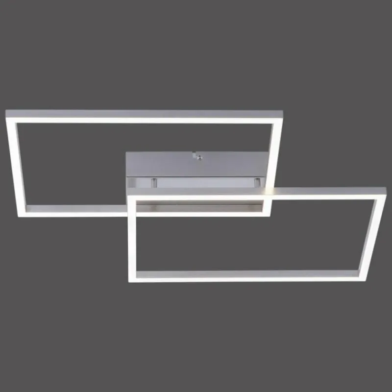 Luminaires Leuchten Direkt Plafonnier Leuchten Direkt IVEN LED Acier inoxydable, 2 lumières, Télécommandes* Éclairage Led