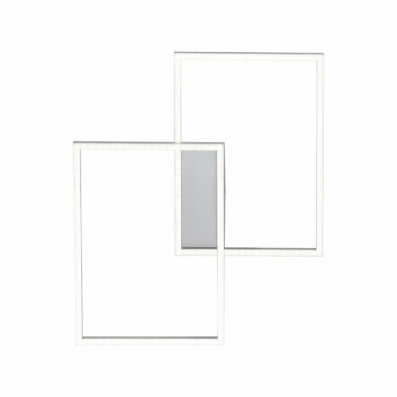 Luminaires Leuchten Direkt Plafonnier Leuchten Direkt IVEN LED Acier inoxydable, 2 lumières, Télécommandes* Éclairage Led