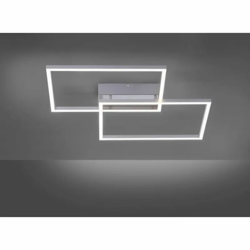 Luminaires Leuchten Direkt Plafonnier Leuchten Direkt IVEN LED Acier inoxydable, 2 lumières, Télécommandes* Éclairage Led