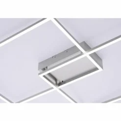 Luminaires Leuchten Direkt Plafonnier Leuchten Direkt IVEN LED Acier inoxydable, 2 lumières, Télécommandes* Éclairage Led
