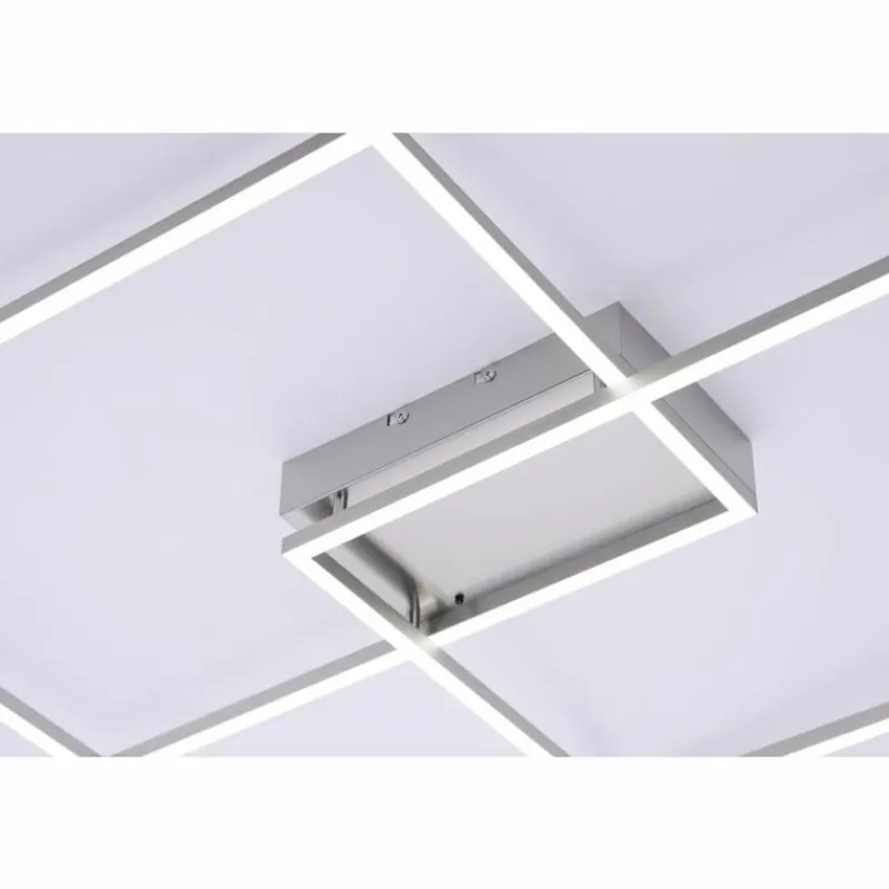 Luminaires Leuchten Direkt Plafonnier Leuchten Direkt IVEN LED Acier inoxydable, 2 lumières, Télécommandes* Éclairage Led