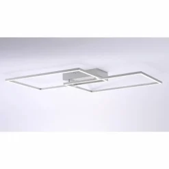 Luminaires Leuchten Direkt Plafonnier Leuchten Direkt IVEN LED Acier inoxydable, 2 lumières, Télécommandes* Éclairage Led