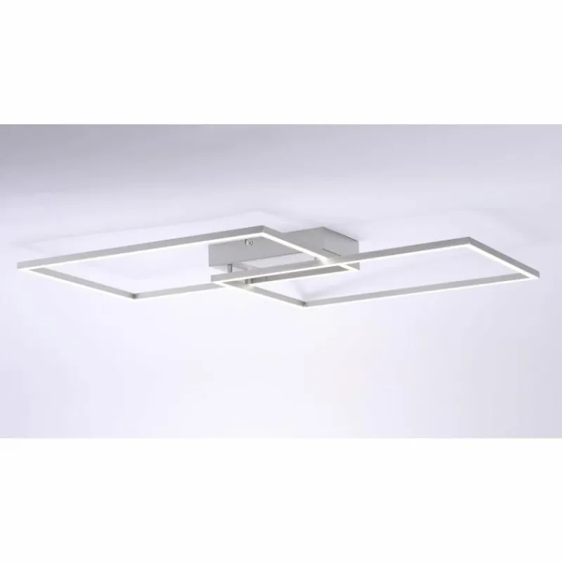 Luminaires Leuchten Direkt Plafonnier Leuchten Direkt IVEN LED Acier inoxydable, 2 lumières, Télécommandes* Éclairage Led
