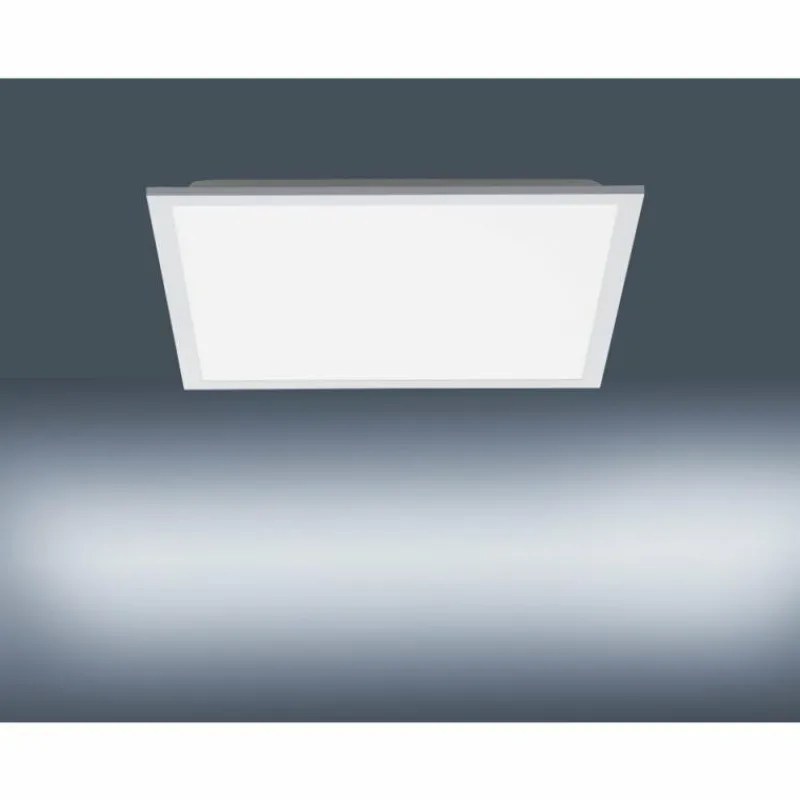 Luminaires Rustiques-Luminaires Leuchten Direkt Plafonnier Leuchten Direkt FLEET LED Blanc, 1 lumière, Détecteur de mouvement