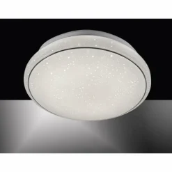 Luminaires Leuchten Direkt Plafonnier Leuchten Direkt Ls-JUPI LED Blanc, 1 lumière, Télécommandes, Changeur de couleurs