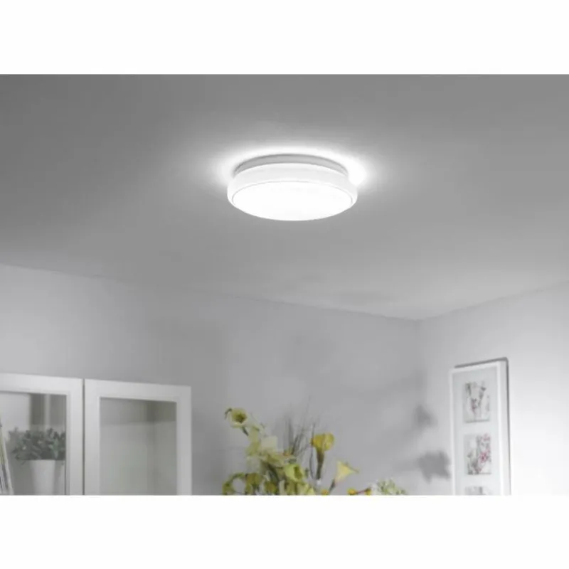 Luminaires Leuchten Direkt Plafonnier Leuchten Direkt Ls-JUPI LED Blanc, 1 lumière, Télécommandes, Changeur de couleurs